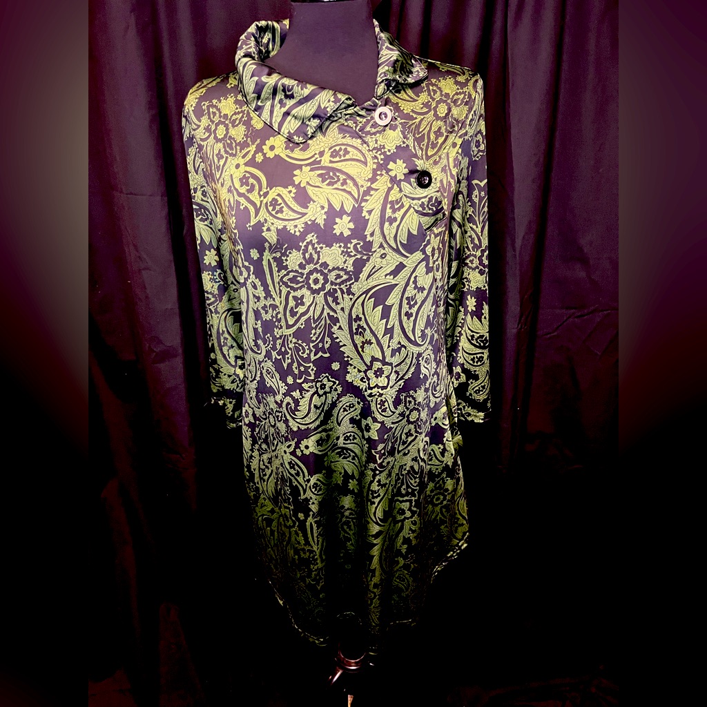 RB Brand Asymmetrical Paisley Dress